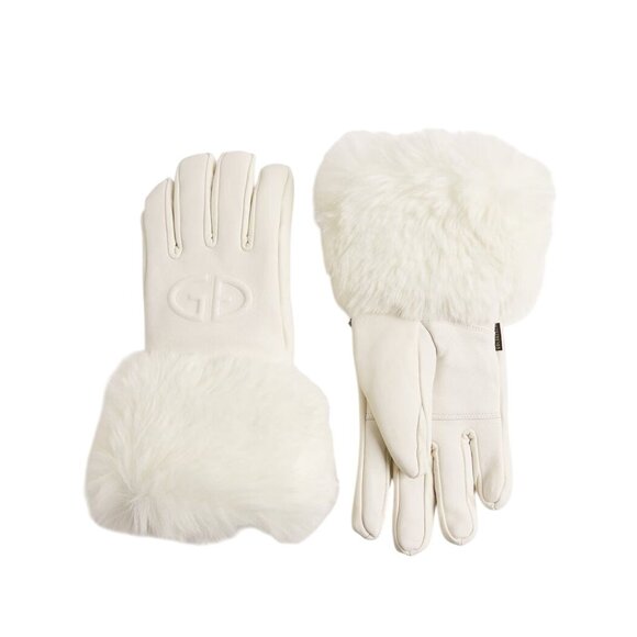 Goldbergh Lady Gloves in Cream Size 7 Womens Faux Fur Winter Skiing Gloves - Picture 8 of 8
